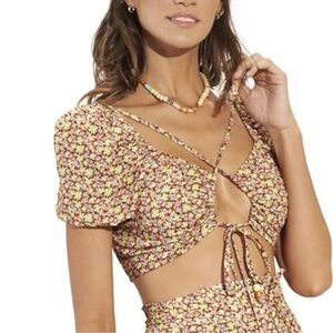 Maaji Radiant Natural Meadow Autumn Crop Top Size, S